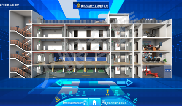 建筑火災(zāi)煙氣蔓延演示交互系統(tǒng)V1.0